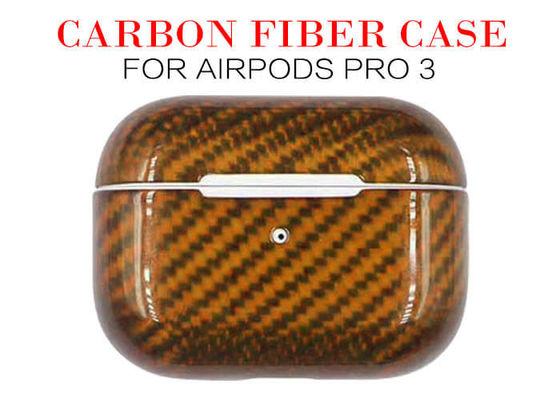 Caja sudada ultra fina de la fibra de carbono de Apple Airpods de la prueba